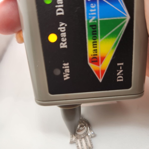 REAL Diamond Hamsa Pendant, Evil Eye Pendant, Free Appraisal, Genuine Diamonds - Picture 5 of 5